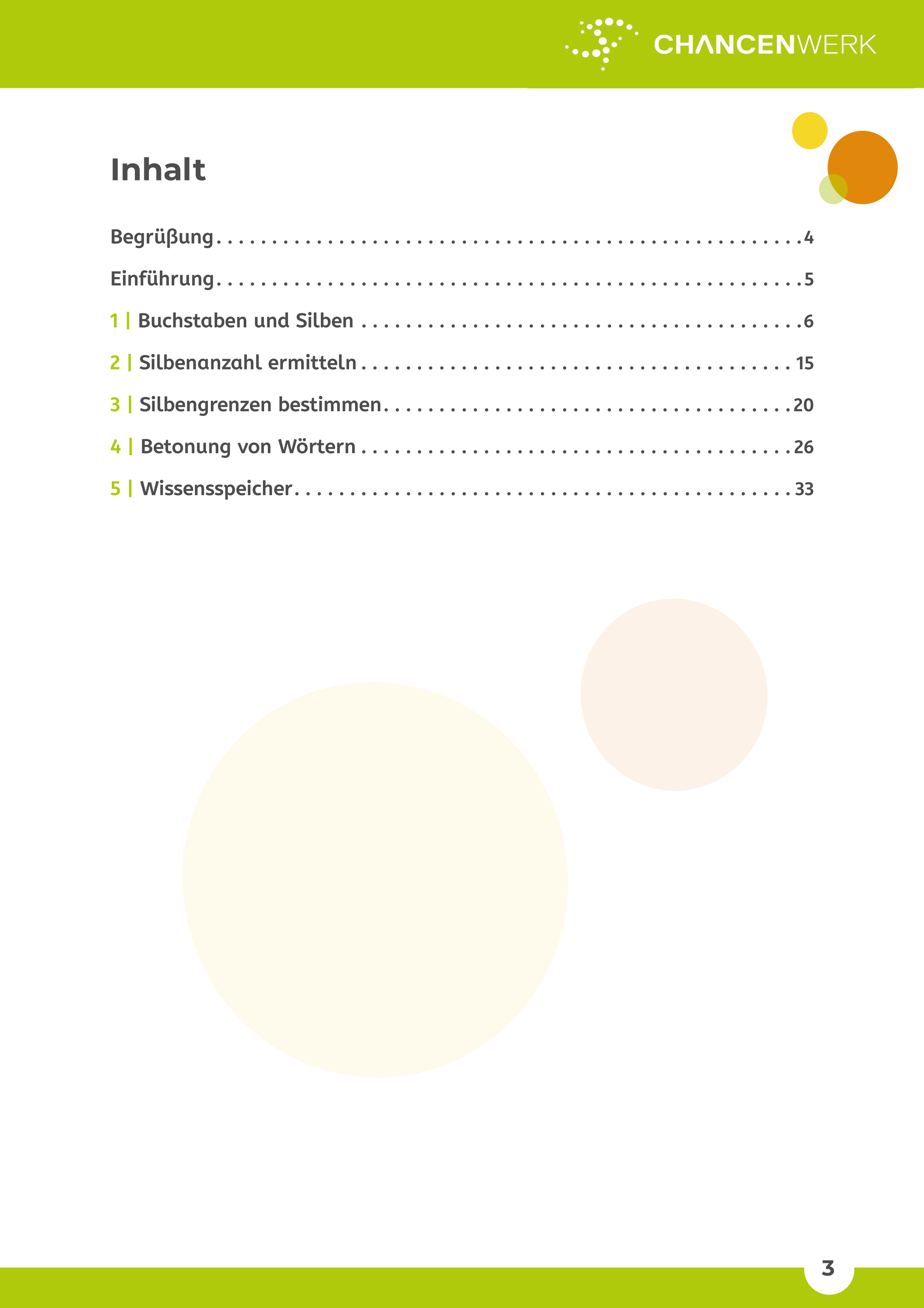 Rechtschreibung 1 - Silben und Betonung