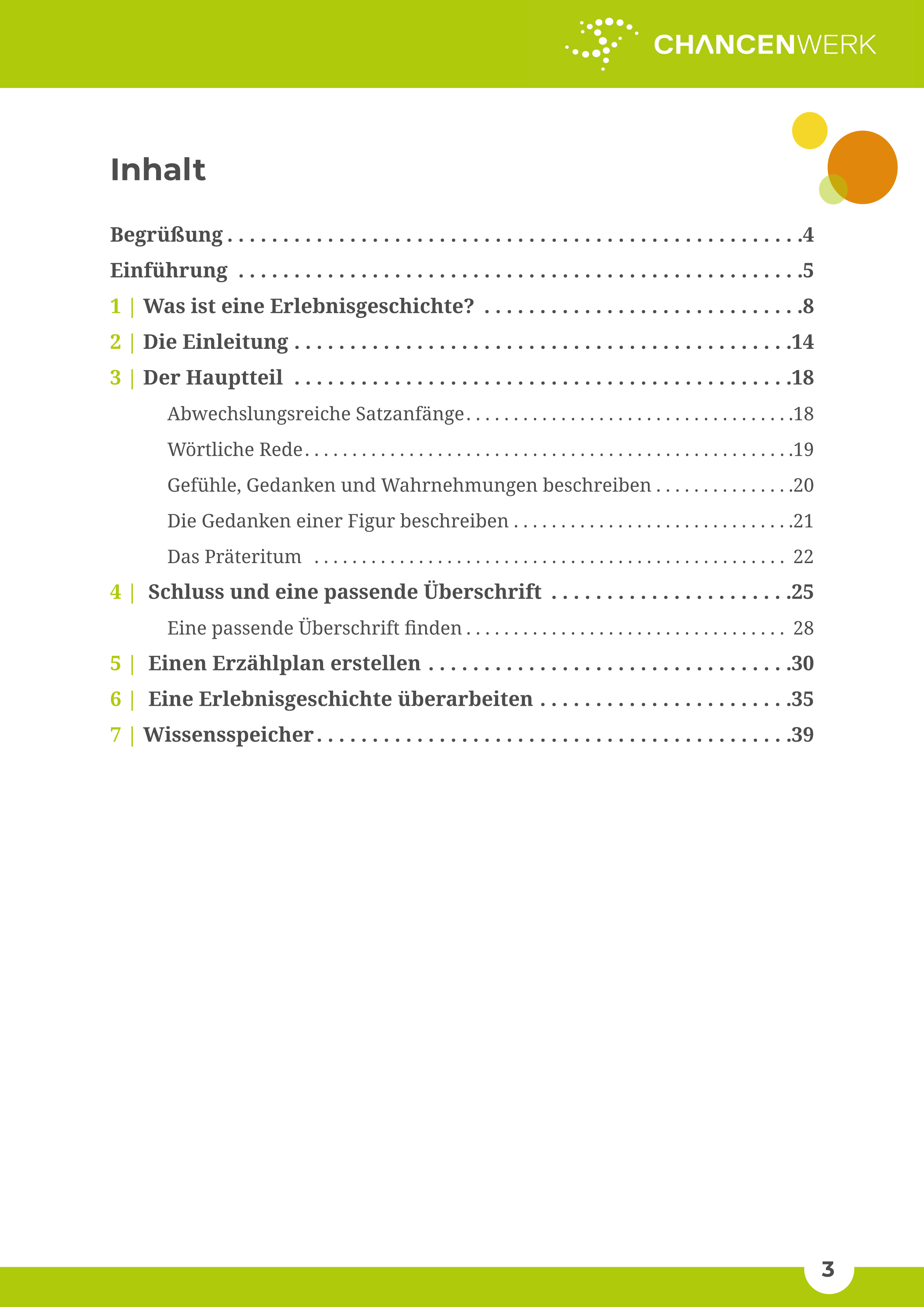 Eine Erlebnisgeschichte schreiben. Spannend und abwechslungsreich erzählen