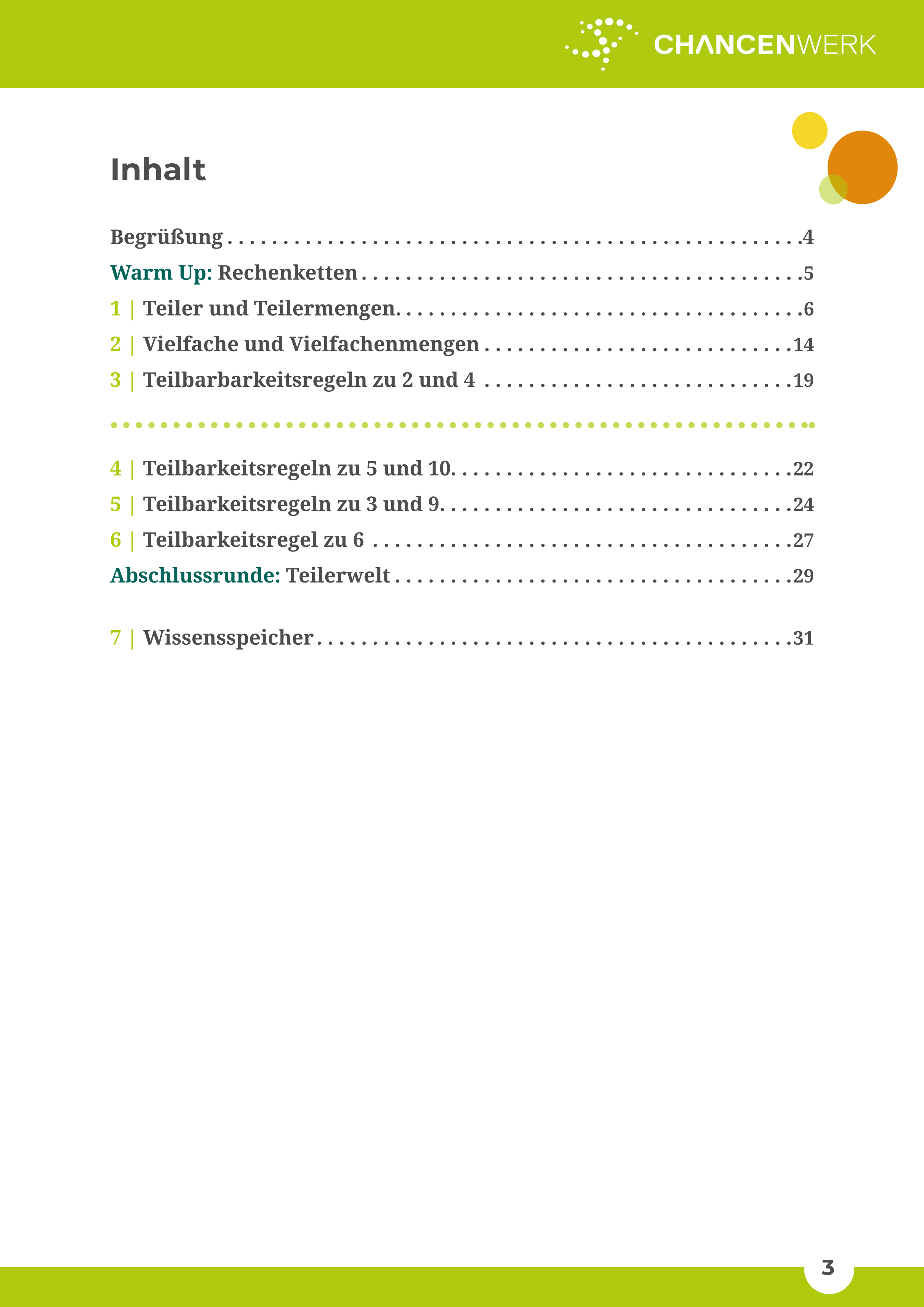 Teiler und Vielfache I