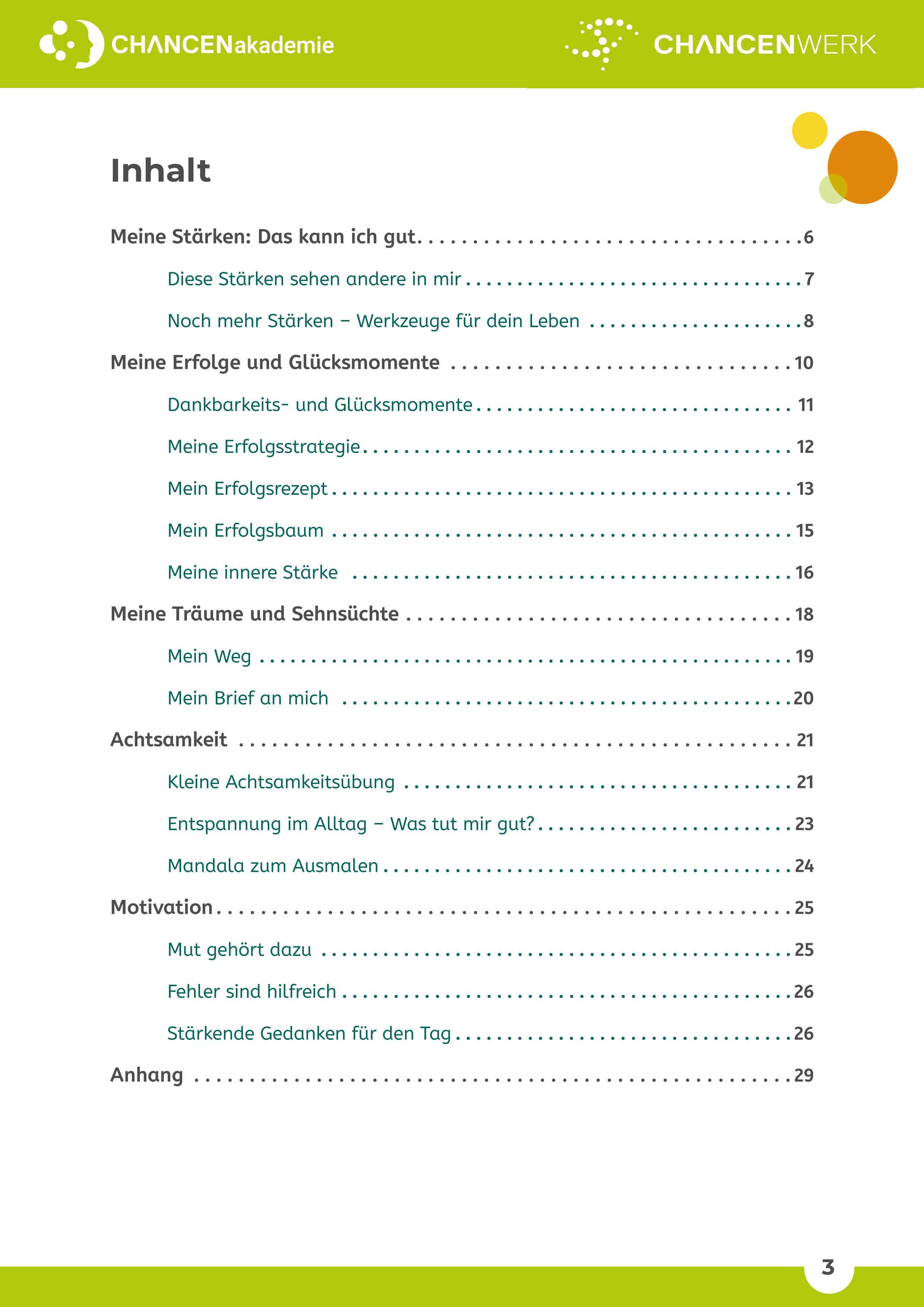 Meine Schatzkiste - Achtsamkeitsheft