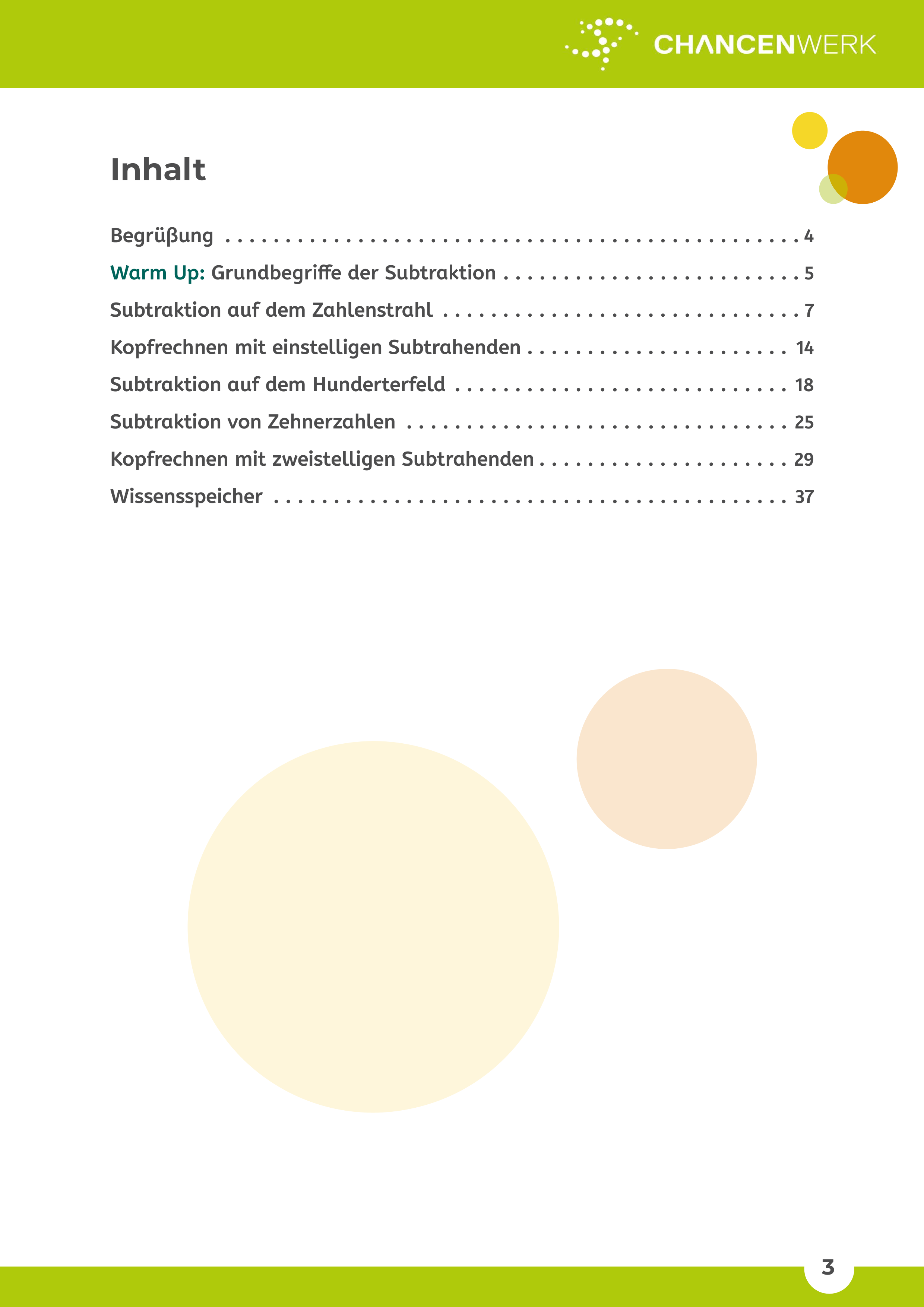 Berechnen von Differenzen I