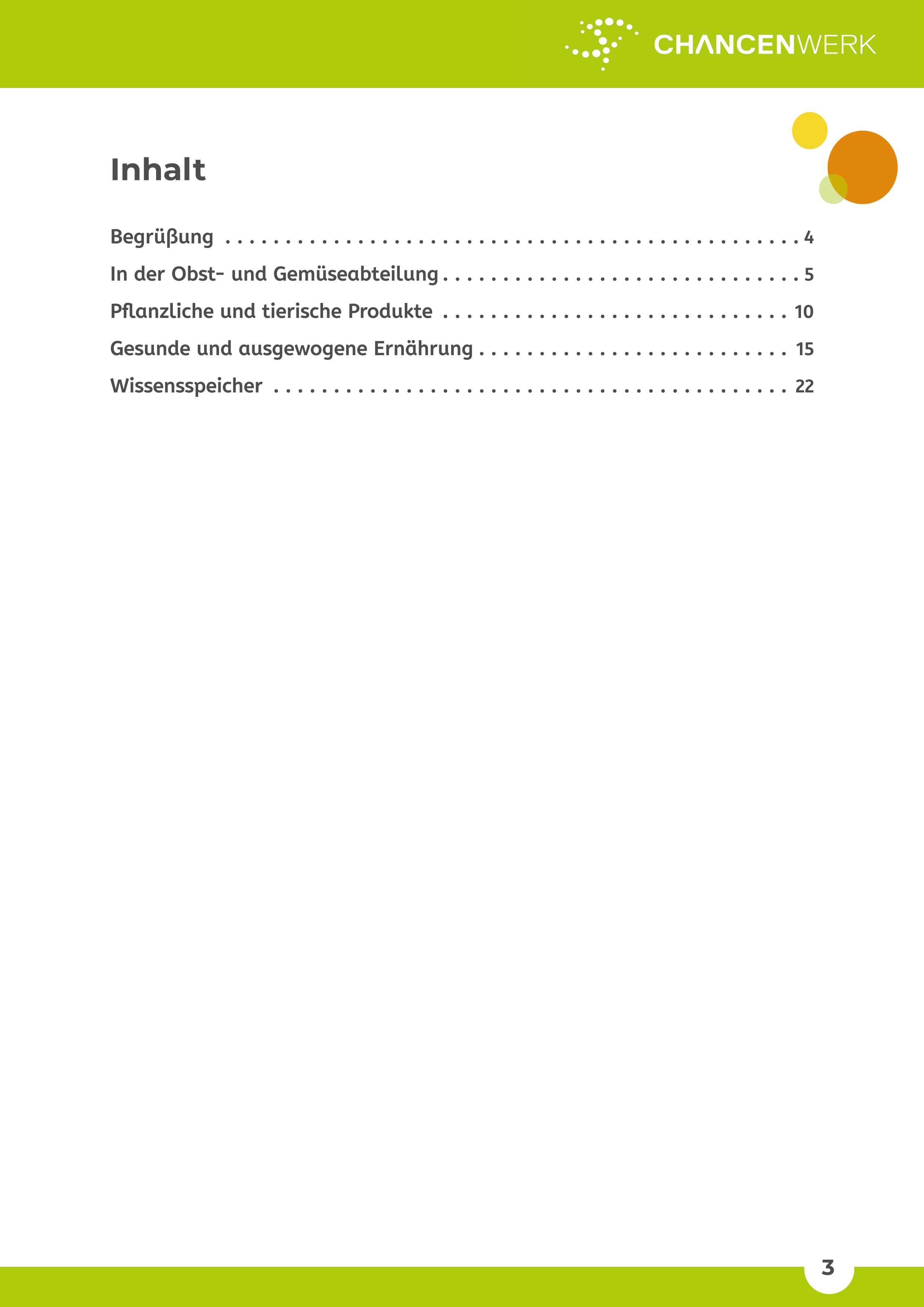 Einkaufen im Chancenmarkt