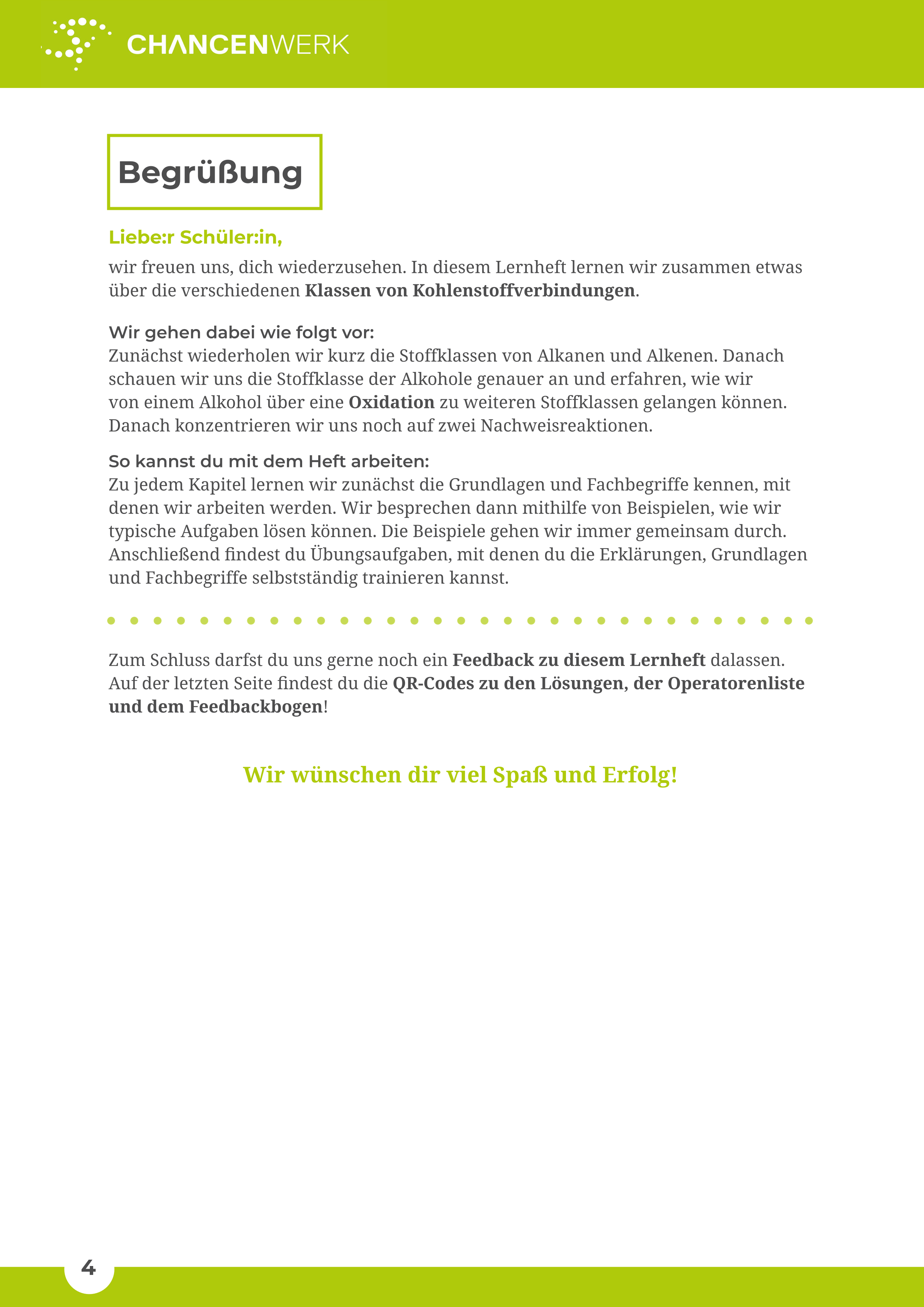 Kohlenstoffverbindungen und Stoffklassen