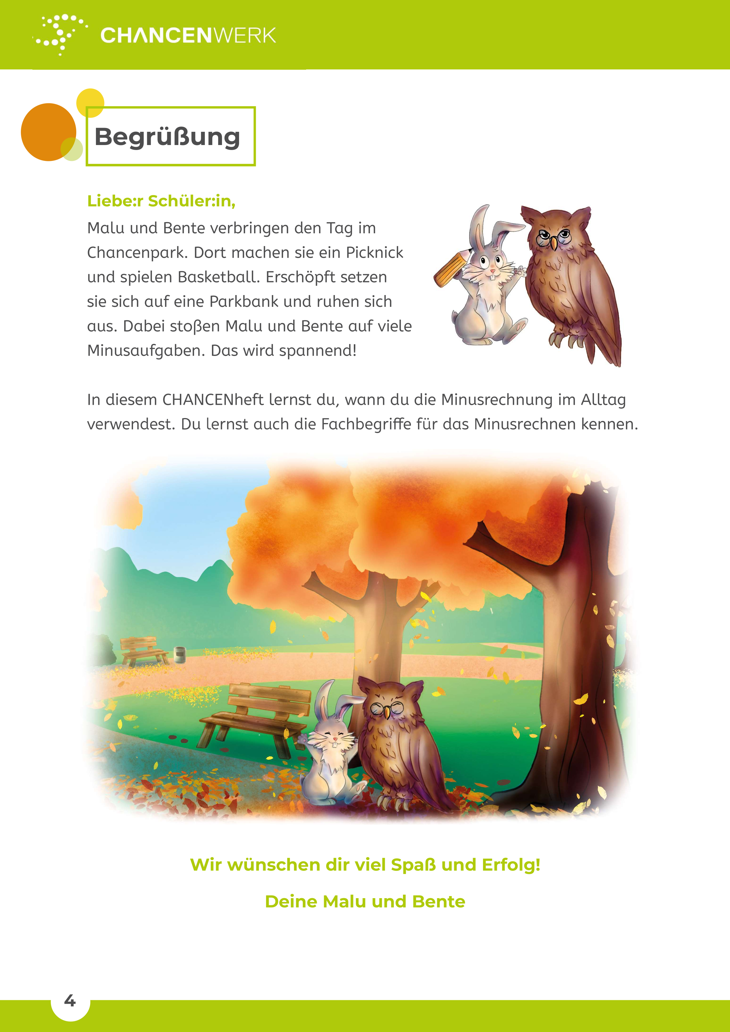 Grundbegriffe der Subtraktion