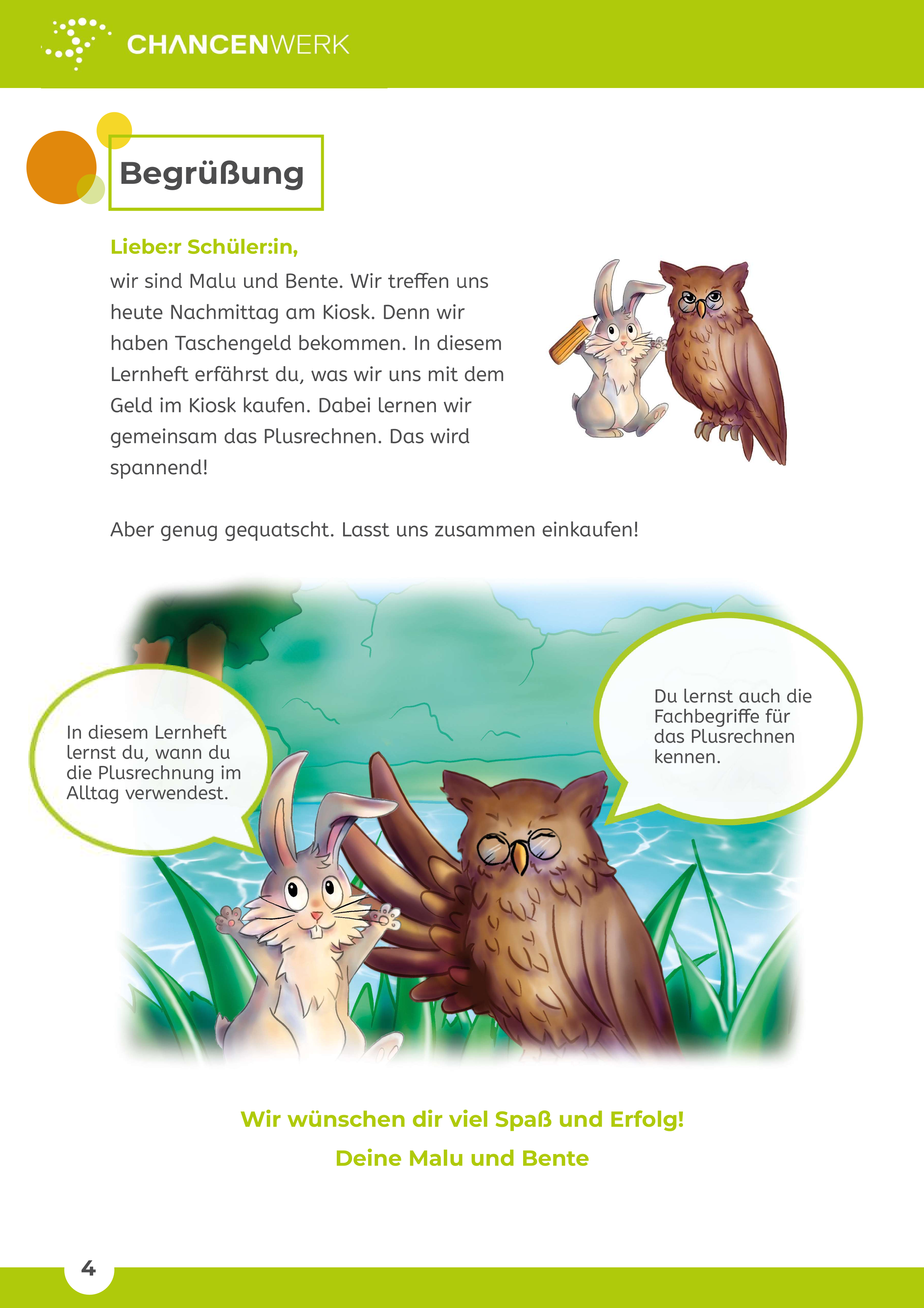 Grundbegriffe der Addition