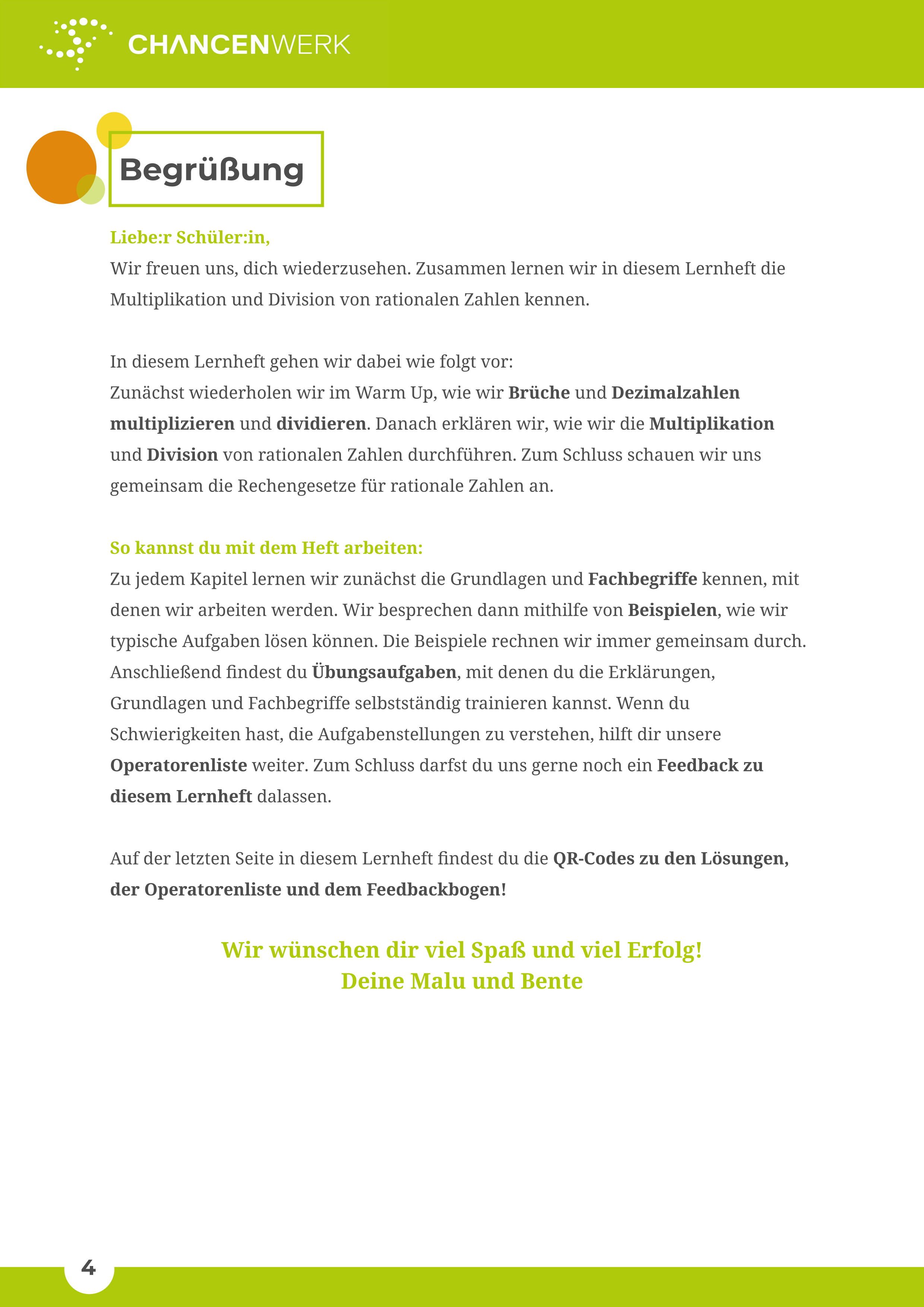 Rationale Zahlen III