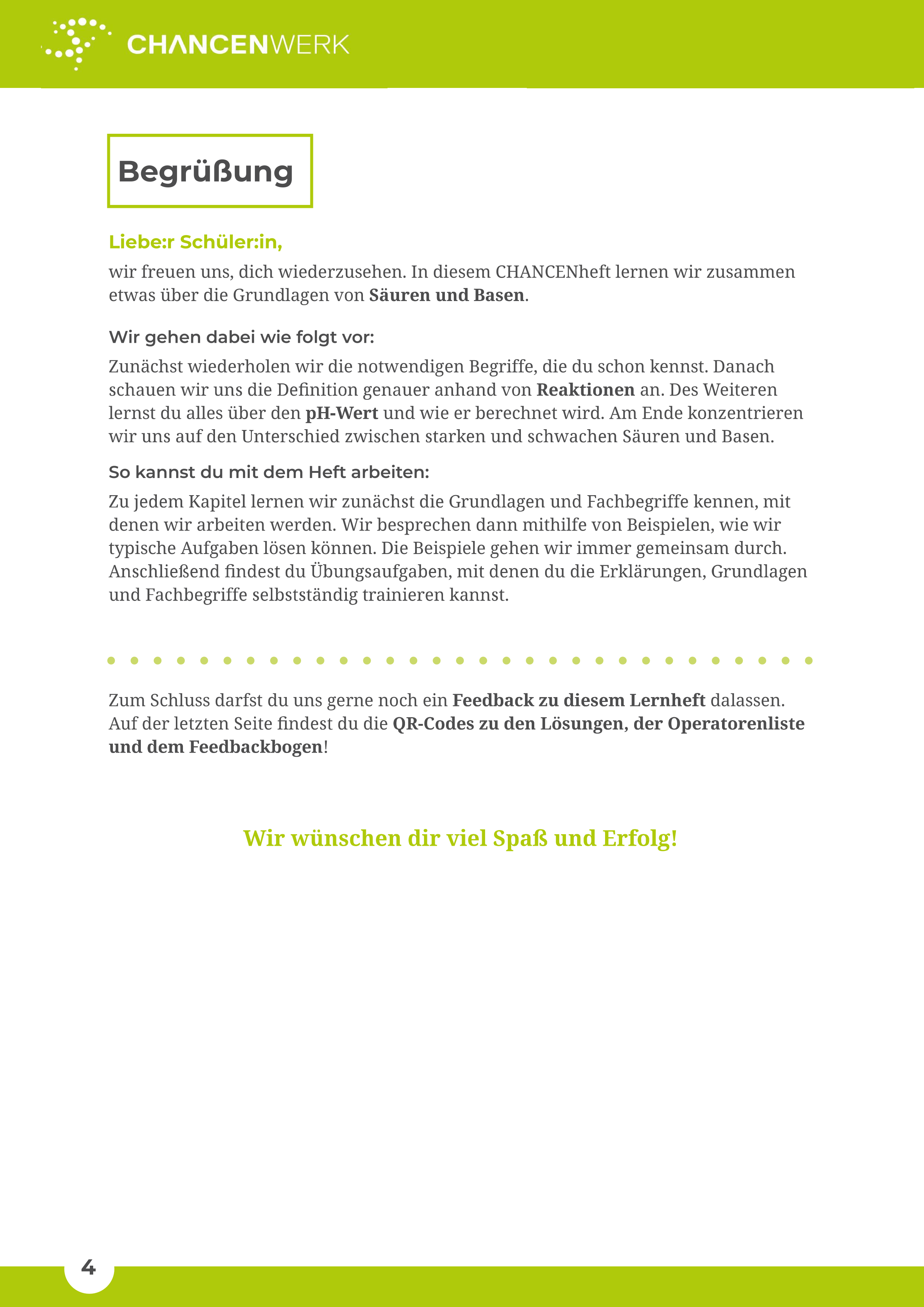 Säuren, Basen und pH-Wert