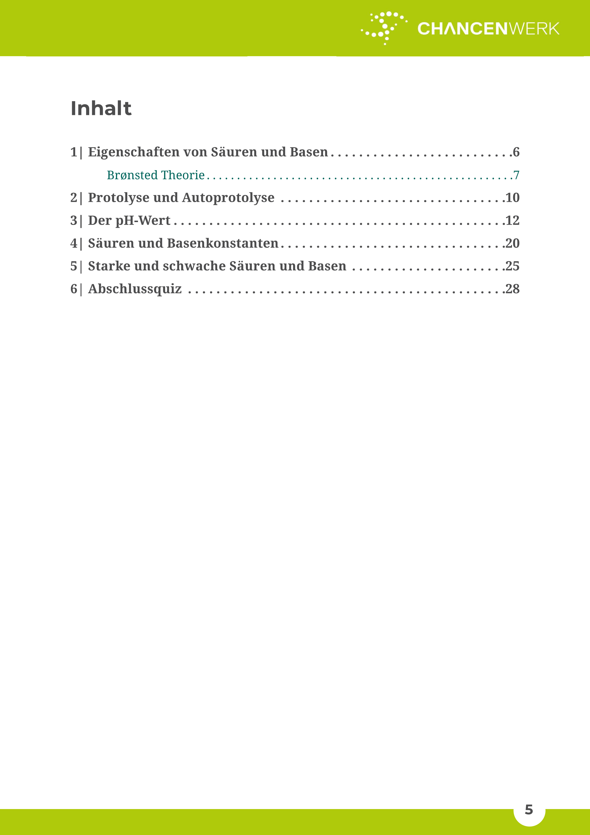 Säuren, Basen und pH-Wert