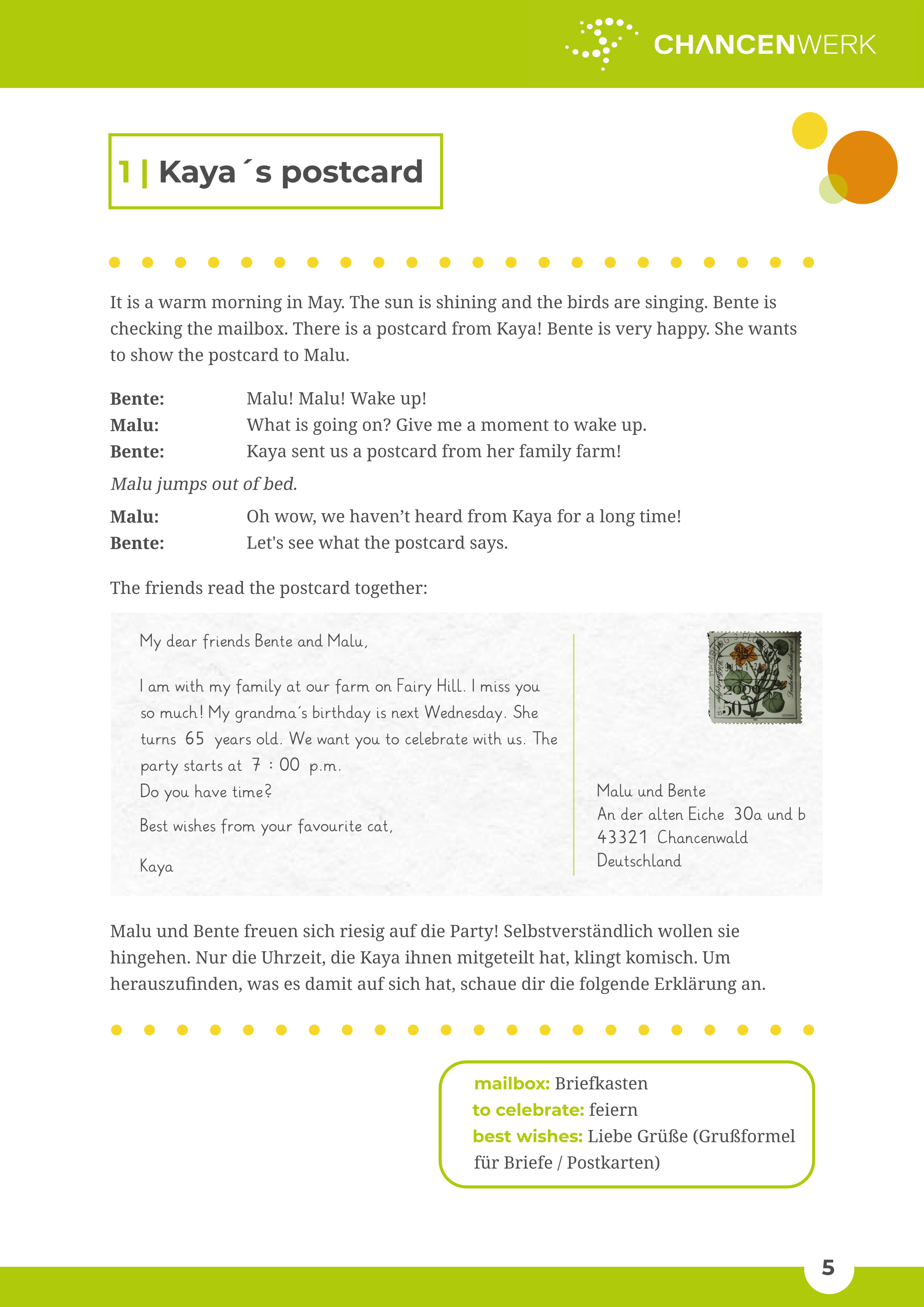 Learning new vocabulary with Malu and Bente