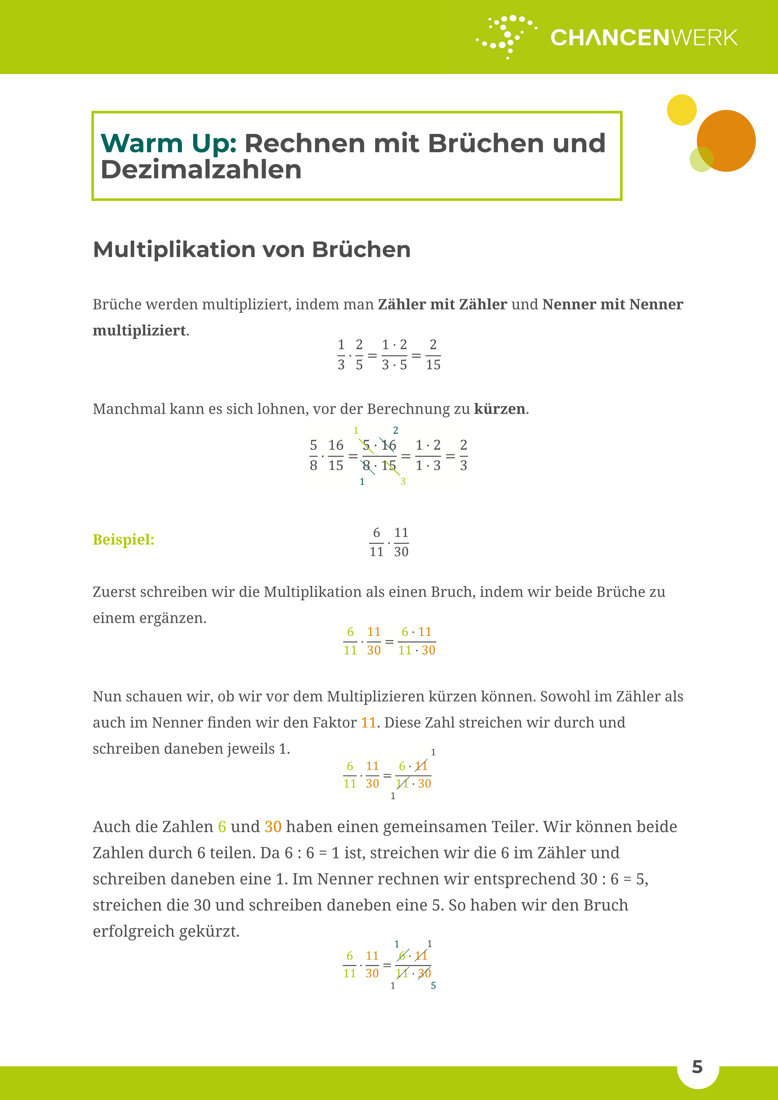 Rationale Zahlen III