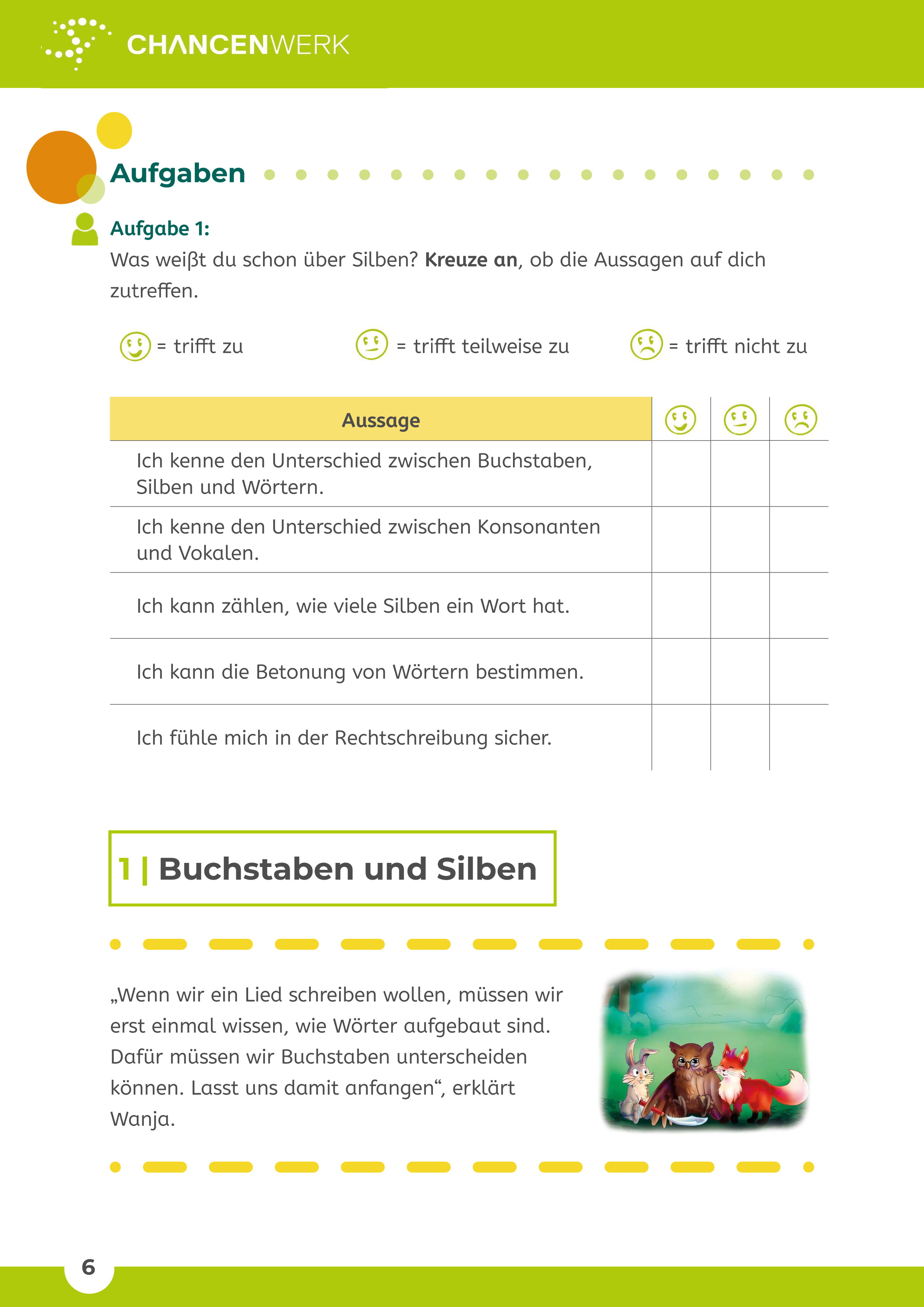 Rechtschreibung 1 - Silben und Betonung