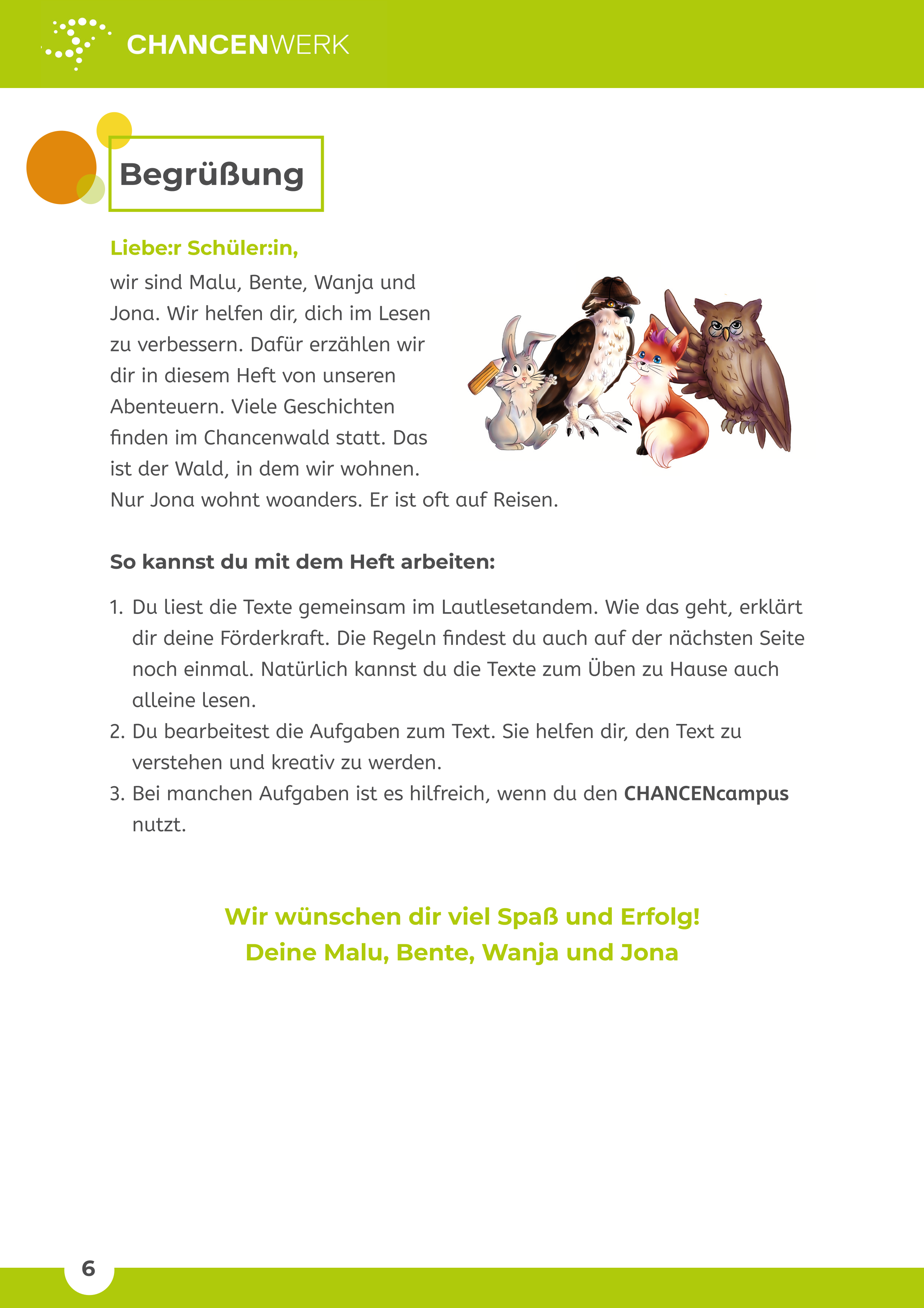 Abenteuer im Chancenwald - Geschichten für Lesetandems