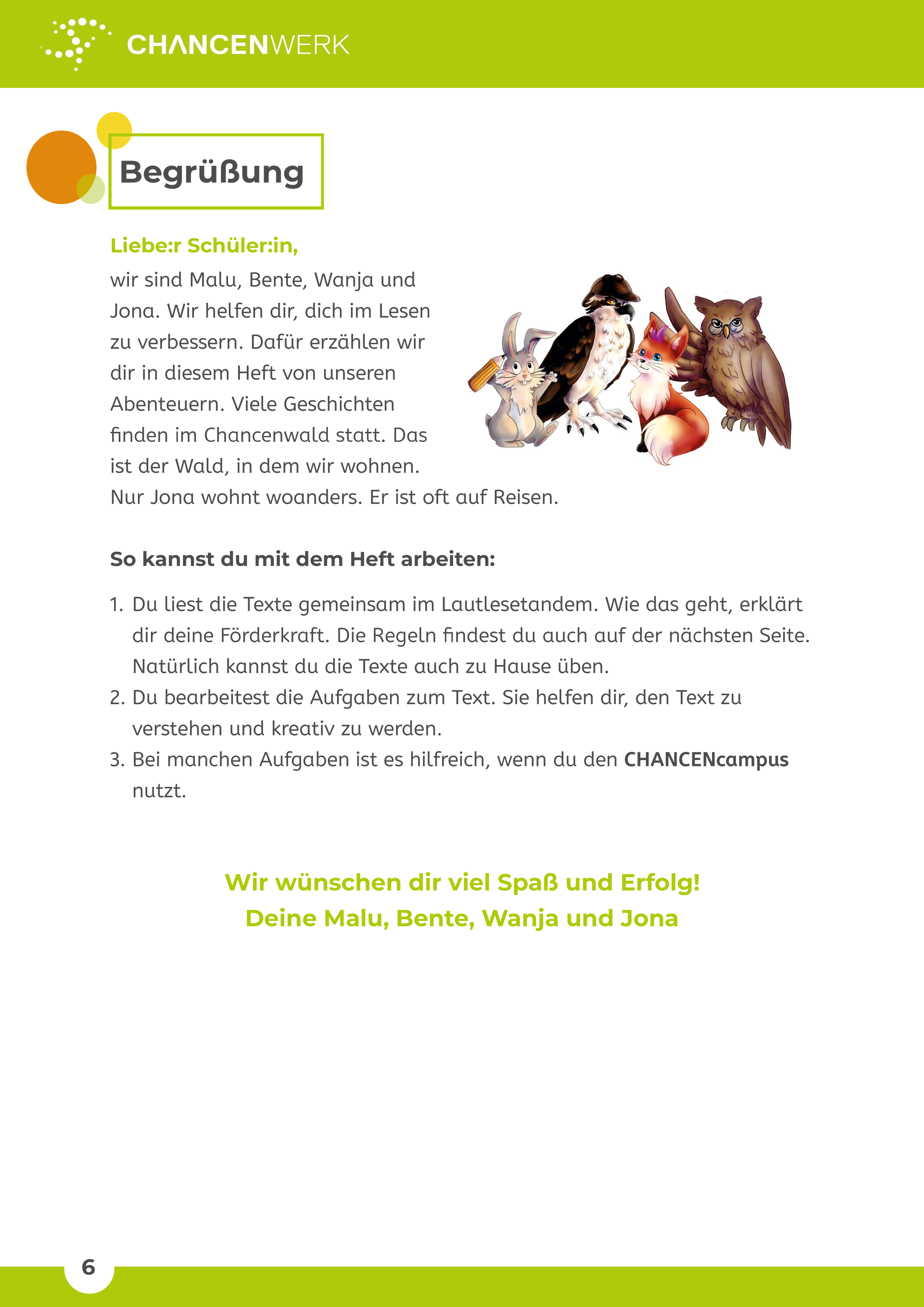 Abenteuer im Chancenwald. Geschichten für Lautlesetandems Teil 3