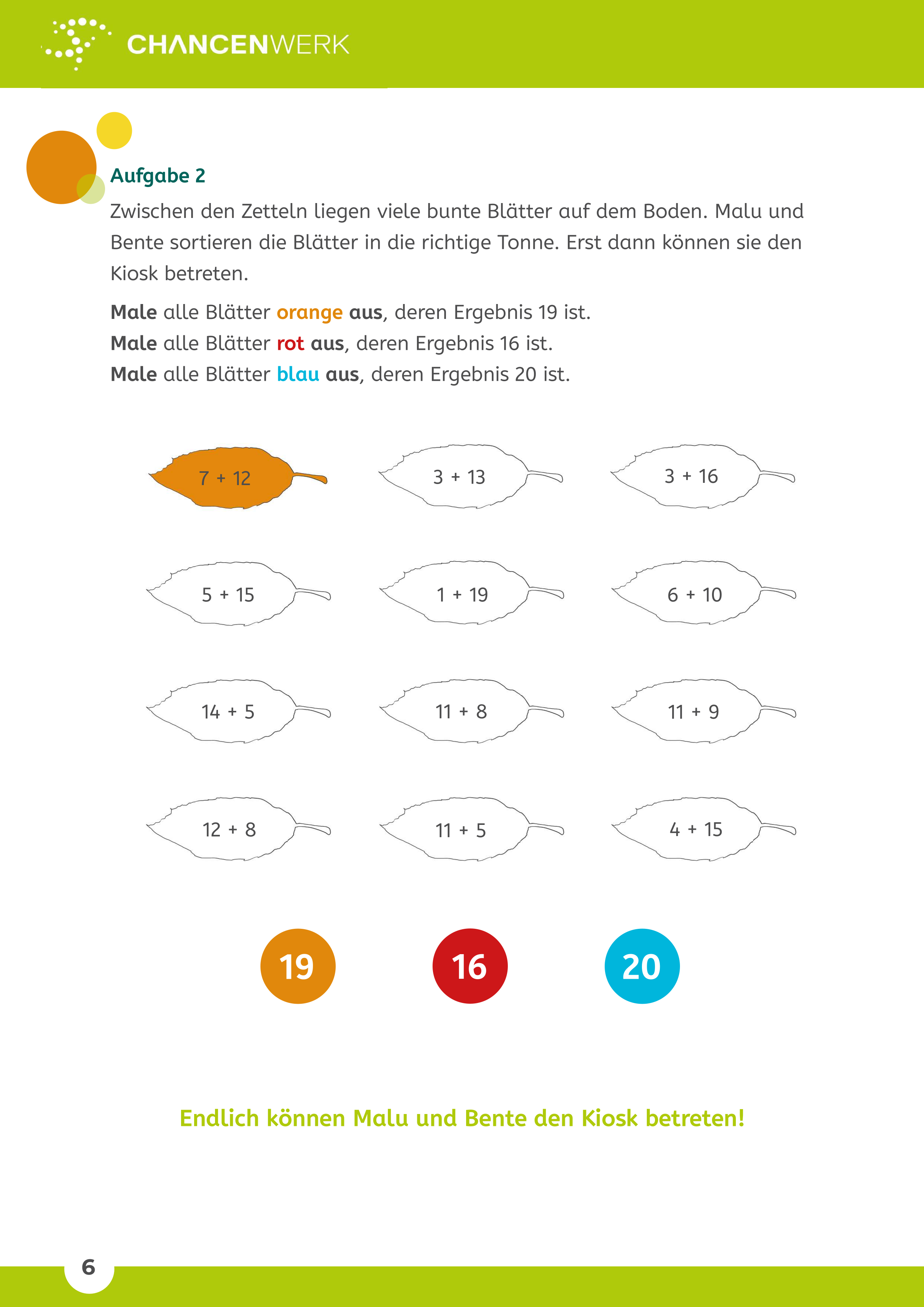 Grundbegriffe der Addition